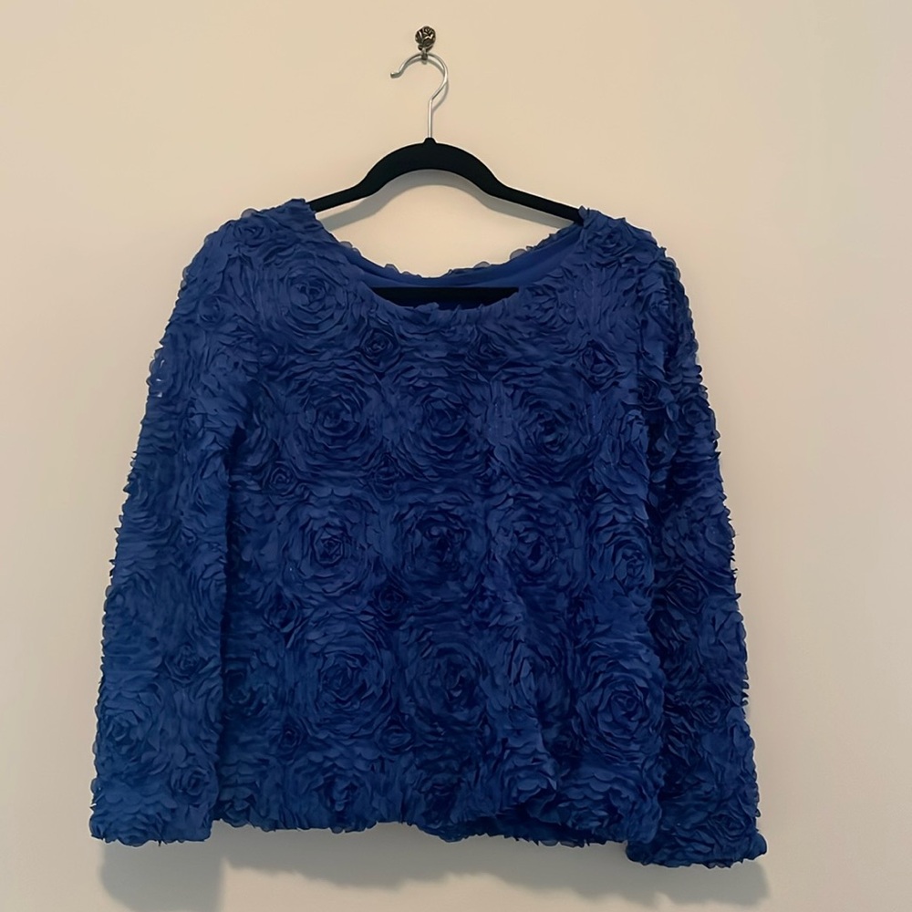 3D Rose Mesh Top